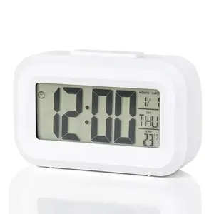 Led Digital Alarm Clock Backlight Data Times Calendar Desktop Multi-Function Electronic Bedroom Decoration Desk Decorations Wall NONE