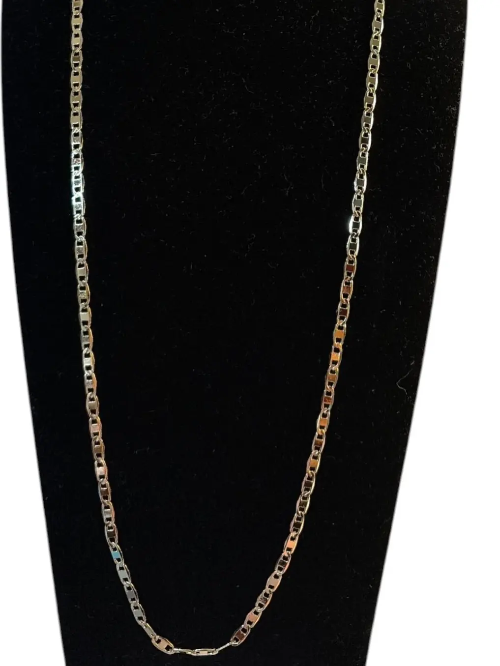 Diamond Cut 22'' Flat gold plated chain