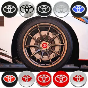 Toyota Car Wheel Center Sticker, Fits Corolla, Camry, Rav4, Highlander, Avalon, Waterproof Sunproof Decal, Car Modification Exterior Accessory