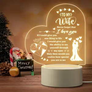 Engraved Dimmable LED Candle Lamp Night Light with Led Light Backlit, Home Decor Plaque for Garden Paths, Anniversary Gifts for Her, Mothers Day Gift for Mom, Home Supplies Sign,summervibes
