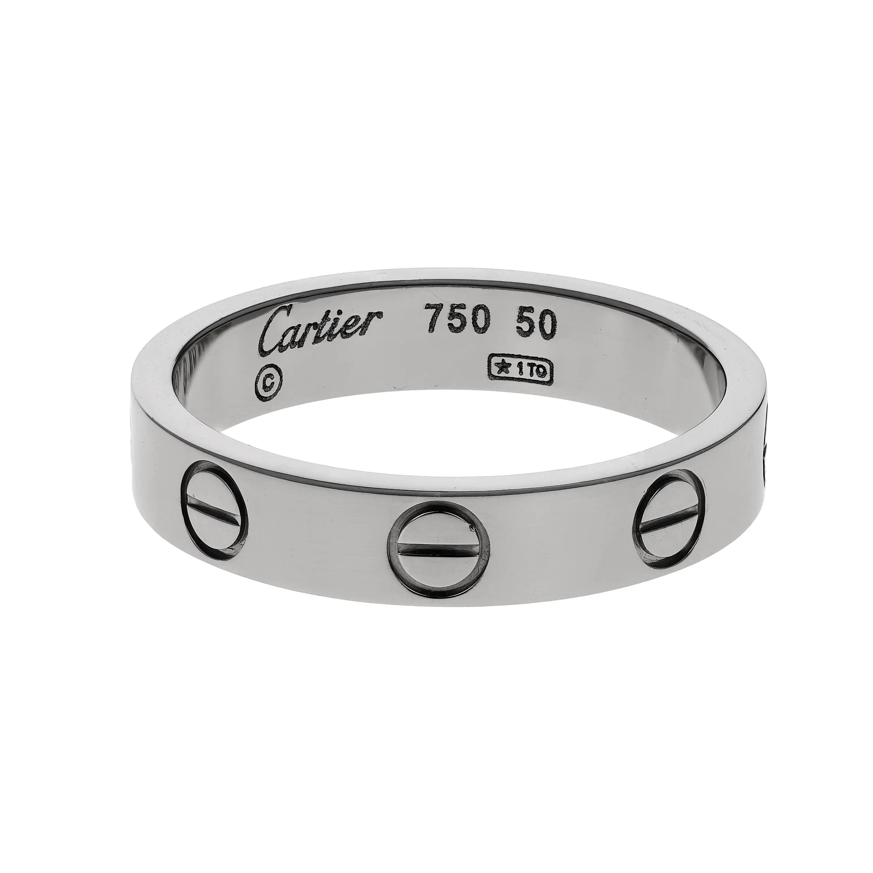 Pre-owned Cartier Love Ring Size 50