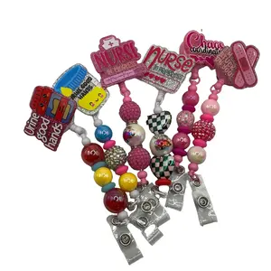 Identification Badges & Supplies -Beaded name badges, medically themed