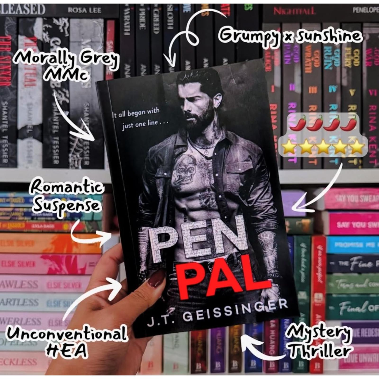 J.T. Geissinger Pen Pal Standard Edition Novel Paperback Book - Engaging Story for Readers