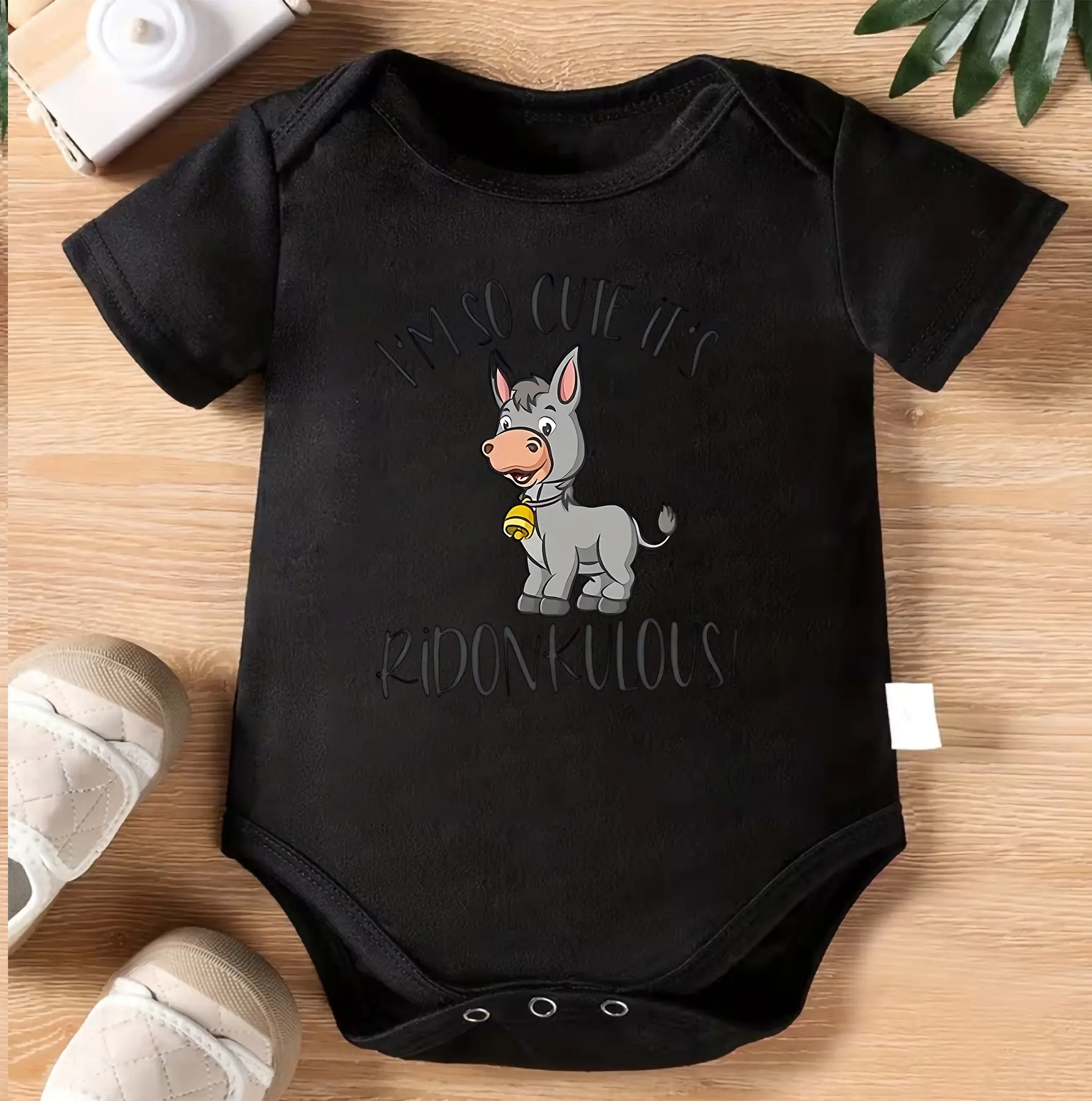 I’m So Cute It’s Ridonkulous Donkey Baby Bodysuit, Funny Baby Onesie, Infant Outfit, Newborn Romper, Cute Animal Shirt, Baby Shower Gift