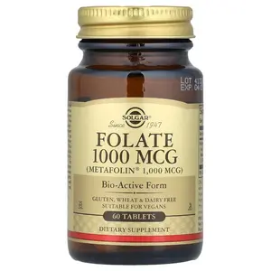 Solgar Folate, 1,000 mcg, 60 Tablets