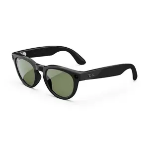 Ray-Ban Meta Headliner (Gen 2) Low Bridge Fit Shiny Black Green Lenses