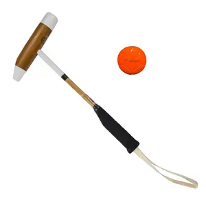 PoloGear - Polo Foot Mallet + Arena Polo Ball - Bundle - Ideal for Hand-Eye Coordination for Kids, Adults & E-Wheel Players