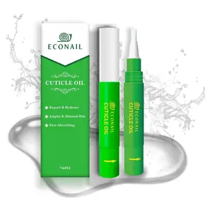 Cuticle Oil Pen x2 pcs, Nourishing Jojoba & Peach Scent for Enhanced Nail Growth and Strength, Portable Nail Oil Care （7mlx2）