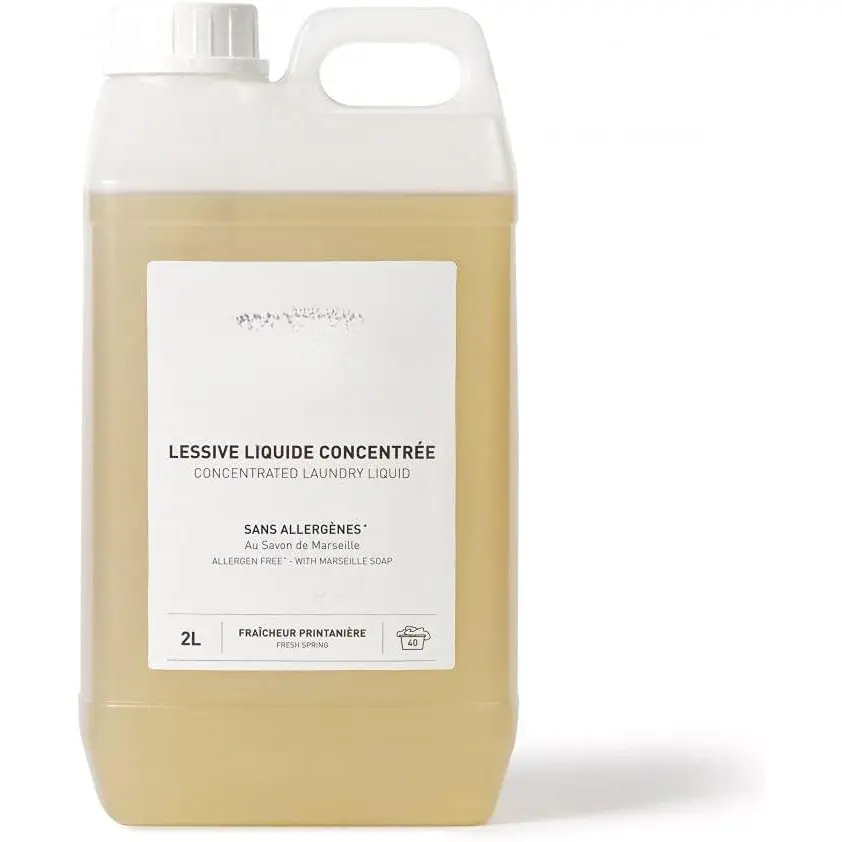 a Chevl Concentrted Lundry Liquid, llergen Free with Mrseille Sop Fresh Spring, 2L/67.6oz