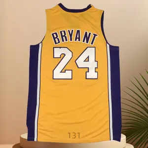 Kobe Bryant Classic-Design stitched Basketball Jerseys Retro Men's Sleeveless Gold shirt 2006-07