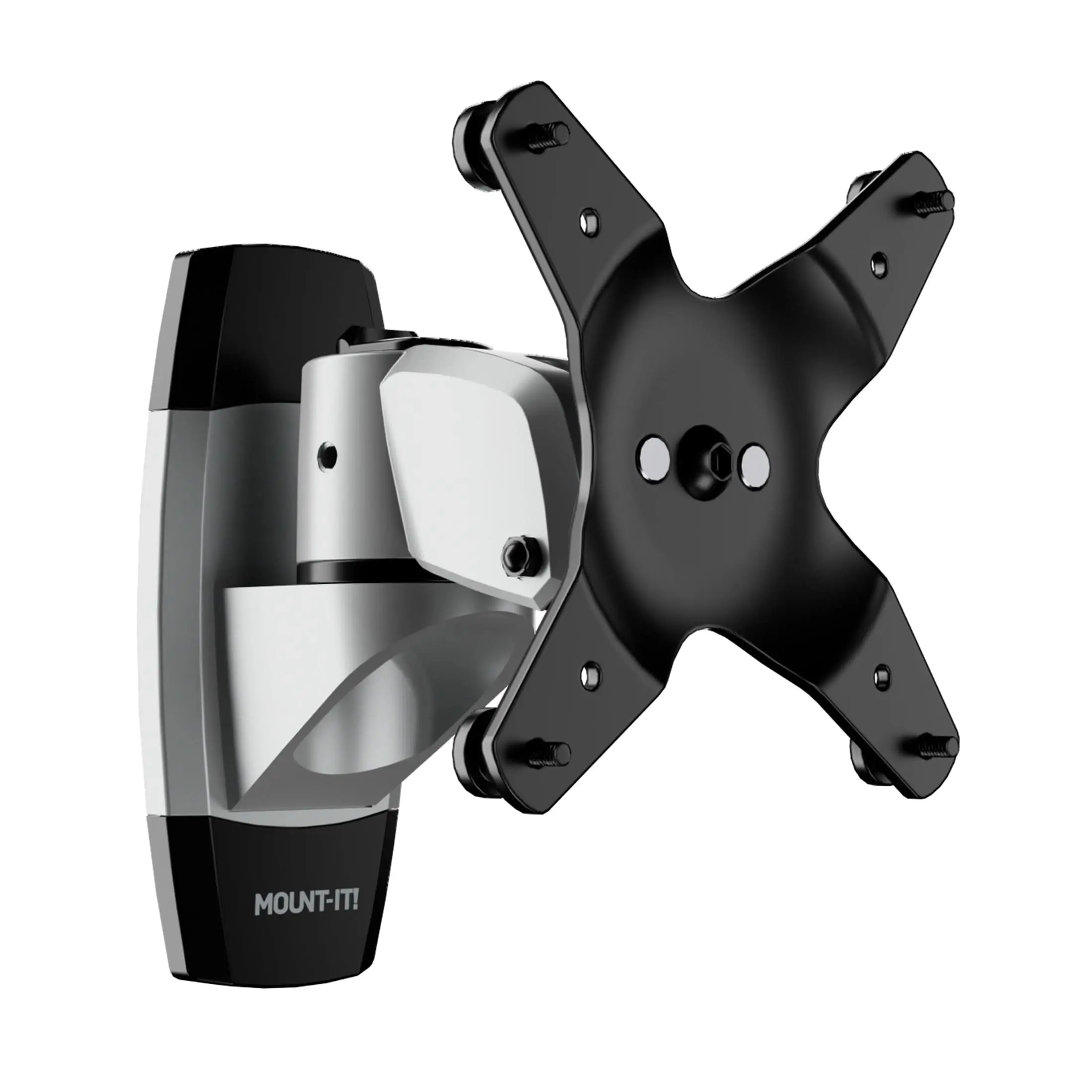 MOUNT-IT! Clix Series Modern Single Monitor Wall Holder, Adjustable Computer Monitor Stand with Easy Adjustments and Secure Installation