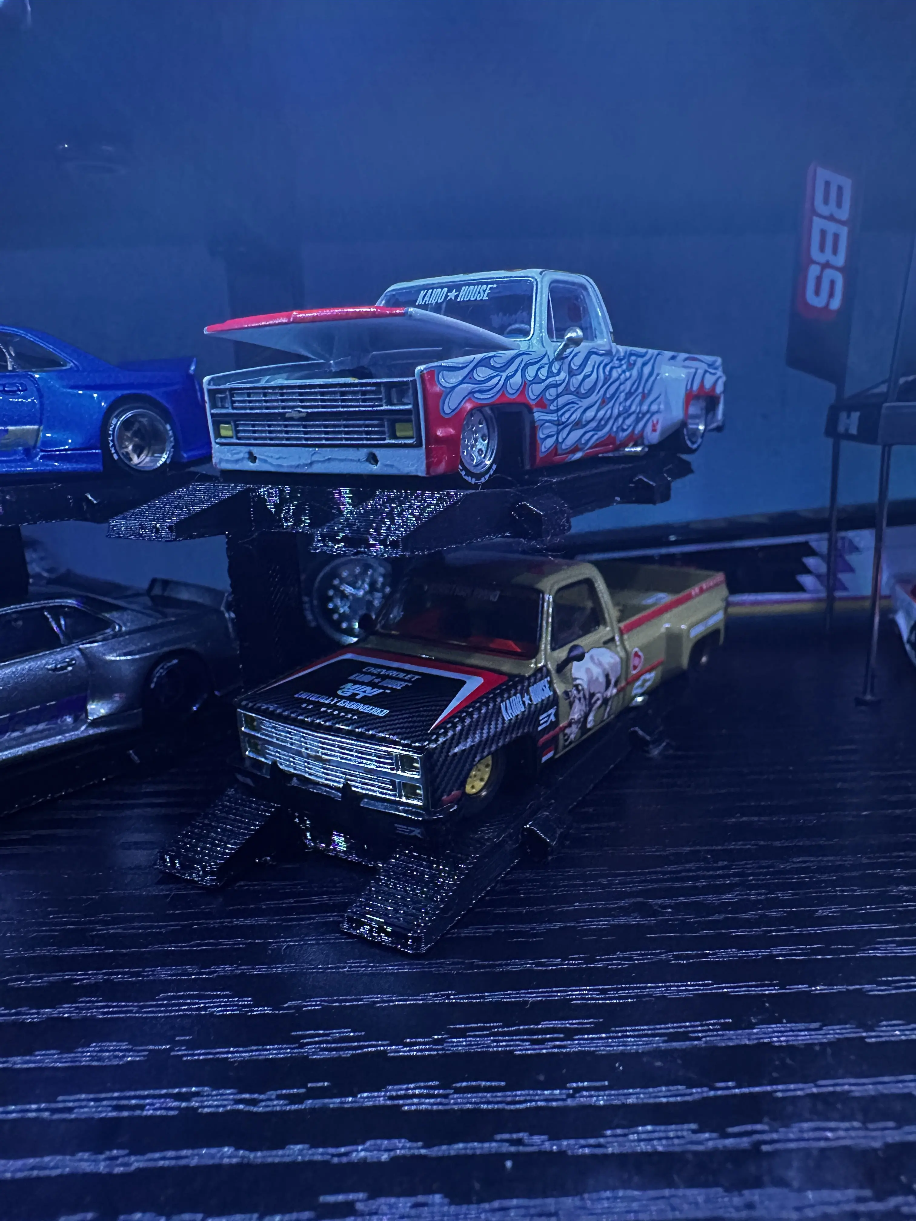 1/64 Scale Diecast Lift, Stacking Safe Collectible Diecast Toy for Model Car Enthusiasts