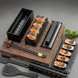 3Pcs/Set Japanese Sushi Maker 2 Shapes Sushi Making Kit Roll Rice Mold DIY Kitchen Utensil Sushi Tools Sushi Press Kitchen Gadgets Accessories New