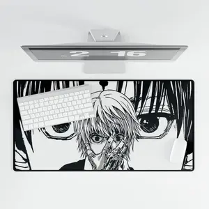 The Chain Avenger - Kurapika Mousepad, Hunter x Hunter Anime Desk Mat, Large Extended Mouse Pad, Elegant Revenge Aesthetic Decor