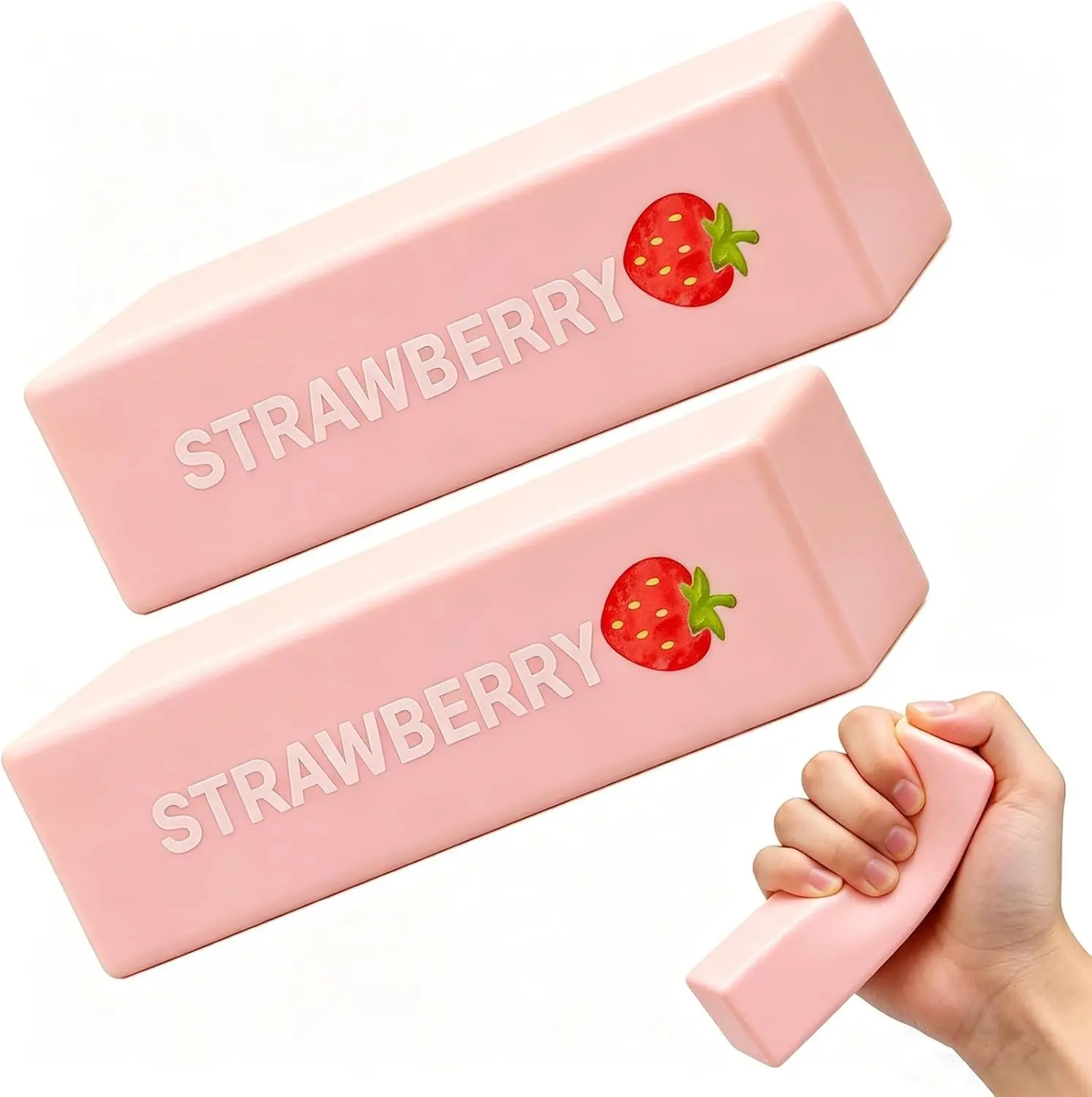 Strawberry Butter Squishy Toy, 1pc Classic Novelty Squishy Toy for Kids, Strawberry Squishy