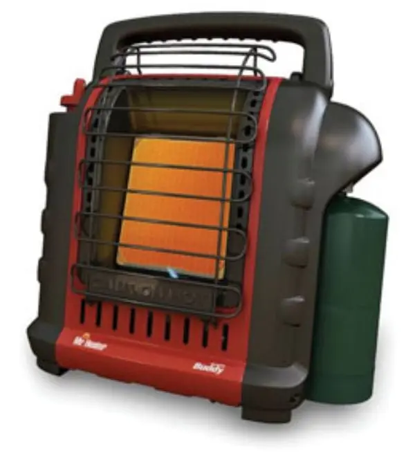 Enerco ENR-F232050 Portable Buddy Heater - 4,000-9,000 BTU/Hr, Heats Up to 200 Sq. Ft., Compact Form, Runs Off & Direct to 1 Lb. Cylinder, Single Control Start Knob, Automatic Low Oxygen Shut-Off System for Heating Spaces