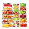 AISOON 40 Pcs Airtight Food Storage Container Set (20 Containers-20 Lids) - Meal Prep Containers, Leak-Proof, Dustproof, BPA-Free Food-Safe Plastic, Durable, Fridge Organizer, Labels&Marker, Square/Round/Rectangular Kitchen Accessories