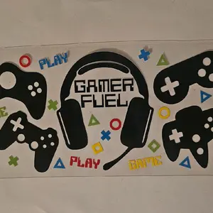 Gamer Fuel UV DTF Cup Wrap