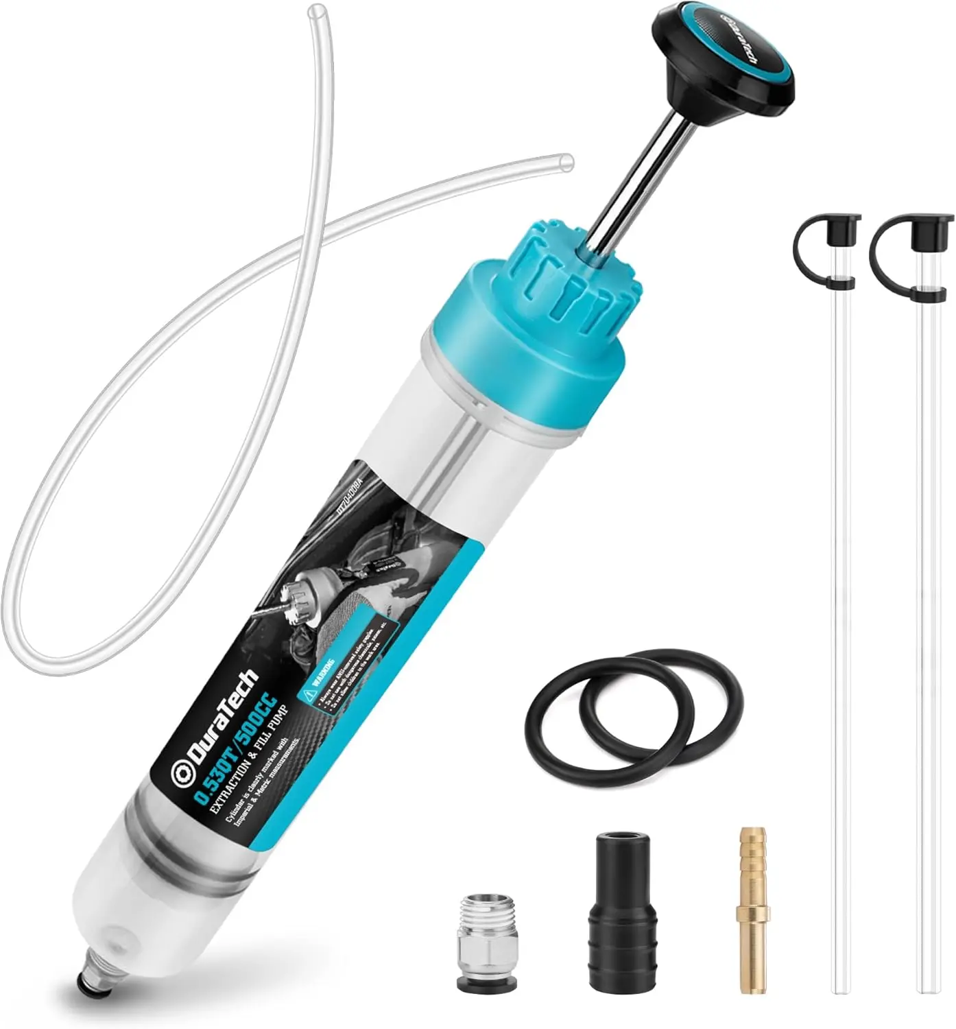 #summersale DURATECH Fluid Extractor, Oil Extractor with Long Hose and Extension Tubes, Brake Fluid Extractor, Fluid Pump Automotive, Suction Pump for Lawn Mowers Cars Ships Golf Carts