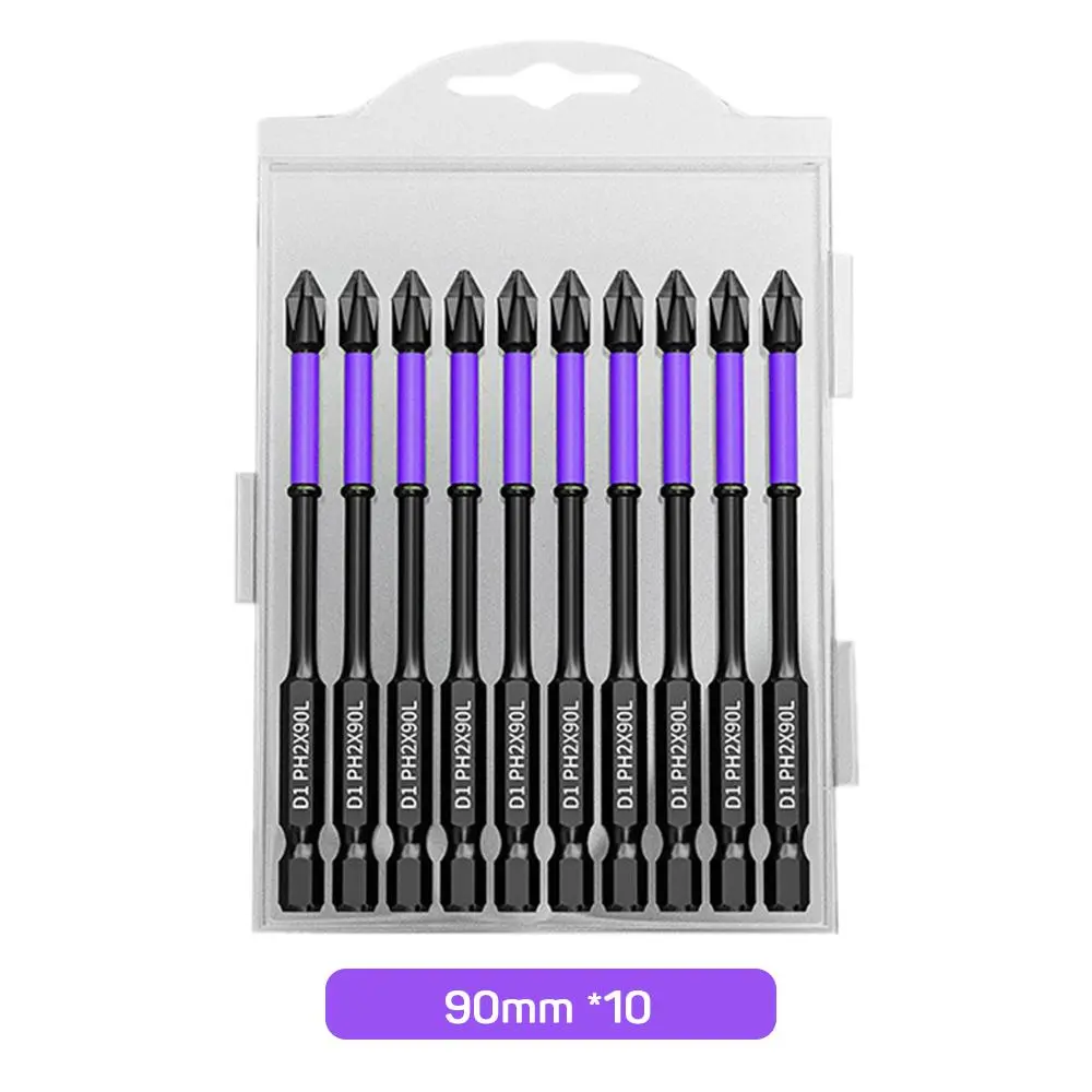 Impact Drill Bit Set, Heavy Duty High Torque Hardness Metal Drill Bit Set, Non-slip Impact Batch Head Bit Set, Strong Magnetic Cross Screwdriver Bits, Replaceable Screwdriver Bits, Power Tool Accessories