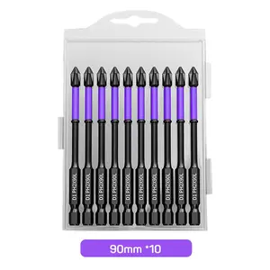 Impact Drill Bit Set, High Torque Hardness Drill Bit Set, Non-slip Impact Batch Head Bit Set, Strong Magnetic Cross Screwdriver Bits, Replaceable Screwdriver Bits, Power Tool Accessories