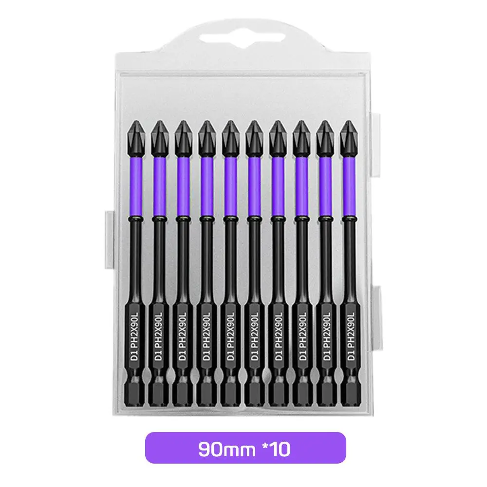Impact Drill Bit Set, High Torque Hardness Drill Bit Set, Non-slip Impact Batch Head Bit Set, Strong Magnetic Cross Screwdriver Bits, Electric Power T