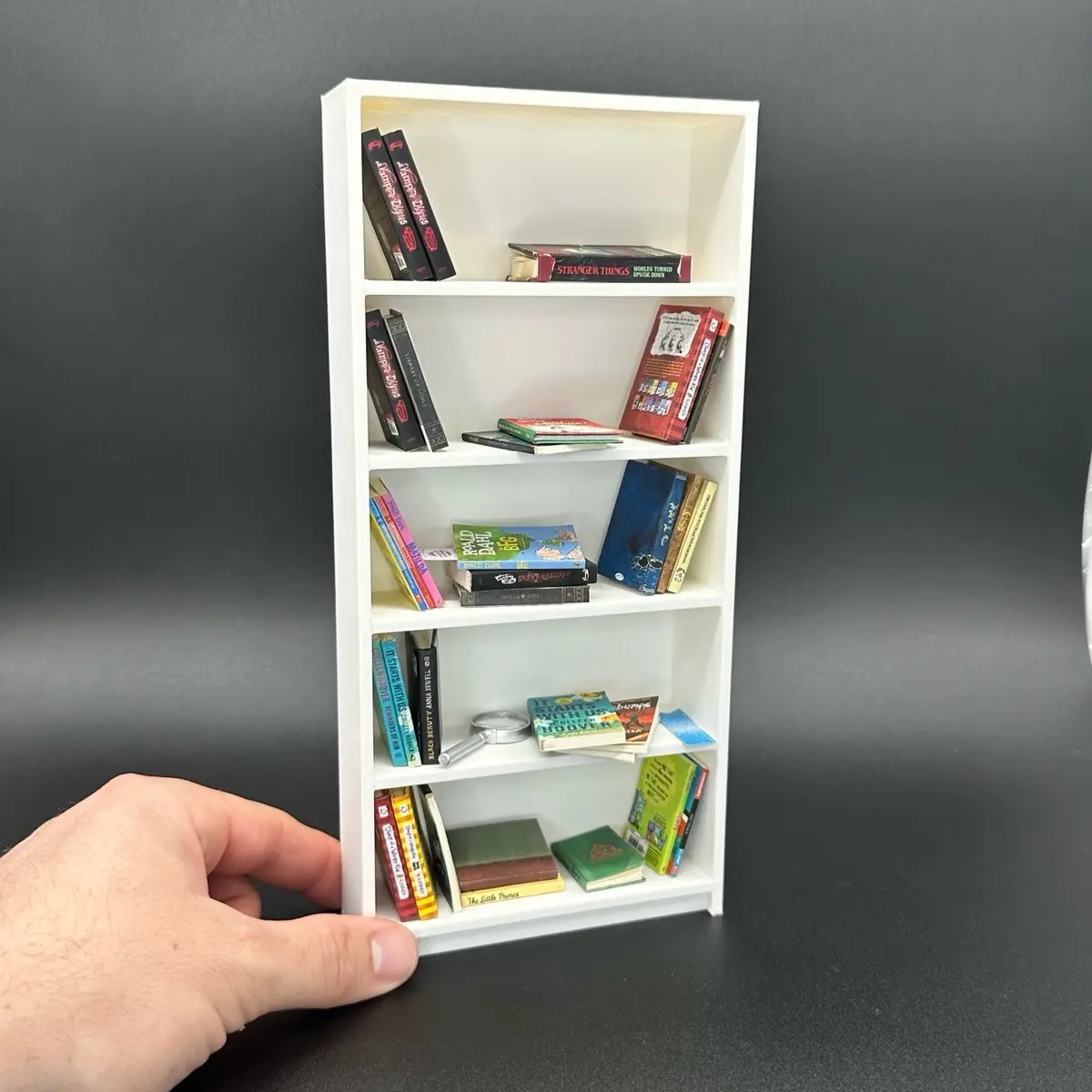 Smart Mini Bookcase Mini Billy Bookcase 1/6 Scale for Mini Brands Books - TikTok Shop