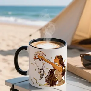 1pc Pocahontas 11oz Ceramic Mug Durable Double-Sided Design with Vibrant Artwork Perfect for Hot Cold Beverages Ideal Birthday Anniversary or Holiday Gift Great for Coffee Bars Cooking Coffee Bar Mug Drinkware durable cup