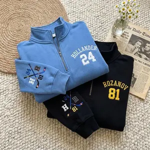 24/81 Embroidered Quater Zip Sweatshirt, LGBT Hockey Romance Shirt, Unisex Movie Inspired Crewneck, Heated Fan Gift