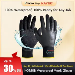 Waterproof Grip Gloves for Gardening, Yard Work, Rainy Outdoor Jobs, Car Wash, Fishing & Ice Fishing, Ideal for Gardeners, Truck Drivers, Outdoor Workers and Wet Work Users summervibes