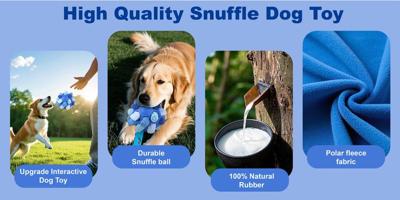 Gift for Pets, Dog Snuffle Ball Toy - Calming Puzzle Game for Small Dogs, Slow Feeder Snack Dispenser, Anxiety Relief & Mental Stimulation, Velvet Scented Hide & Seek Treat Ball,Ball Puzzle, Native Hidden Toy, Pet Snuffle Ball, Gift for Pets, Dog Snuffle Ball Toy - Calming Puzzle Game for Small Dogs, Slow Feeder Snack Dispenser, Anxiety Relief & Mental Stimulation, Velvet Scented Hide & Seek Treat Ball,Ball Puzzle, Native Hidden Toy, Pet Snuffle Ball,