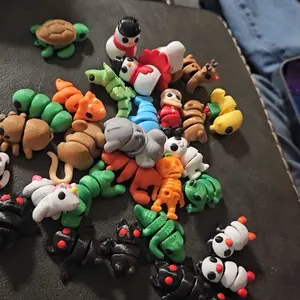 3D-Printed Animal Surprise Mystery Bag, Random Cute Collectible Toys, 5/10/30 Pieces, Toy House Decoration, Fairy Garden Decoration, Birthday Gift