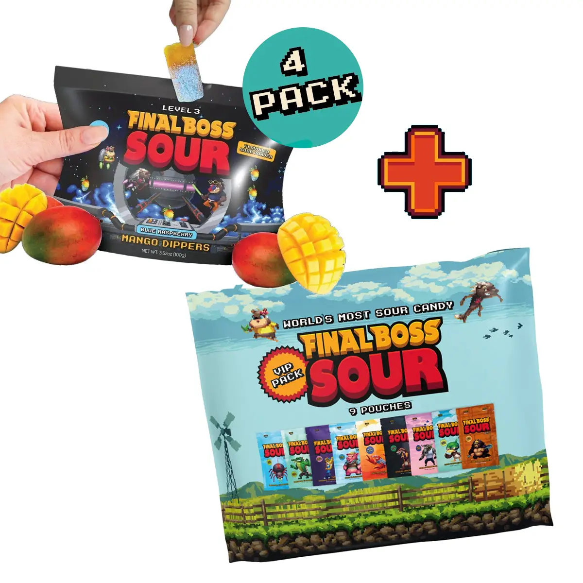 VIP Sampler + Mango Dipper bundle snack