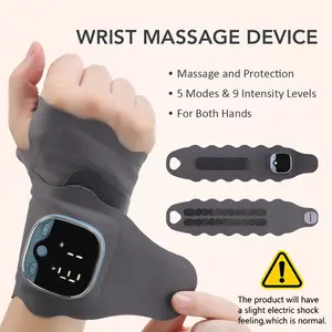 Electric Heating Wrist Massager, 3 Heat Levels, Wireless Wrist Pad, Voice Reminder, Ideal Gift for Elderly, Smart Massage Device
