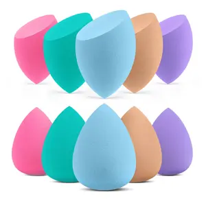 Makeup Sponge, 10 Pcs Makeup Sponges Blender Set Beauty Cosmetic Foundation Blending Applicator Puff, Flawless for Liquid Cream Powder (Multicolor 1)