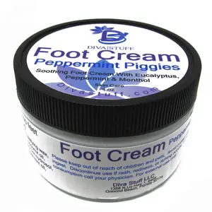 Peppermint Piggies Soothing Foot Cream w/Eucalyptus, Peppermint & Menthol Feet