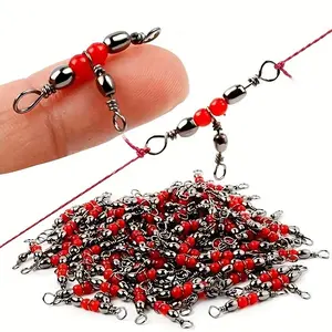 20/40/60pcs Triangular Fishing Swivel Connectors, Swivels for Fishing, Corrosion Resistant, Smooth Rotation, Anti-Twist Line Protection, Durable Accessories