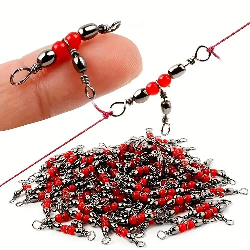 20/40/60pcs Triangular Fishing Swivel Connectors, Outdoor Fishing Supplies, Corrosion-Resistant Fishing Swivels, Smooth Rotation, Anti-Twist Line Protection, Durable Accessories
