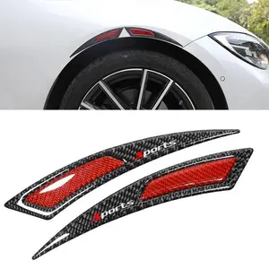 Fender Stripe Car Wheel Eyebrow Protector Lip Wheel-arch Trim Arch Extender Decorative Scratch Proof Carbon Fiber Sticker