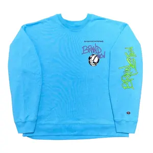 Chrome Hearts Matty Boy Brain New Crewneck Sweatshirt Blue