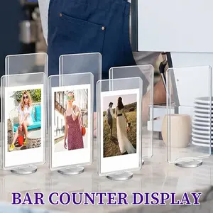 Gift,Gift ideas, 2.4*4 Inch Acrylic Picture Frame, 5Pack Storage, Desk Mountable, Easy to Share Photos or Pictures, Display Photo Frame,Gift for mom, Father's Day gift, Valentine's Day gift, Birthday gift