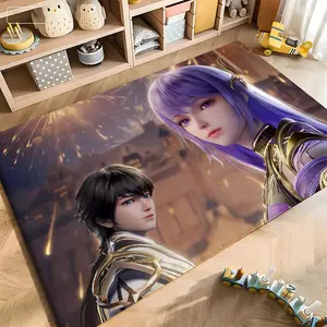 Divine Seal Throne Floor Mat Soft Flannel Doormat Non-Slip Absorbent Floor Rug for Kitchen Bathroom Doorway Entrance Living Room Home Decor Modern Stylish Mat Multiple Sizes Available