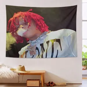 ZLIENSZUS Rapper Trippies Redd Vintage Inspired Tapestry - Soft Terry Cloth Fabric Vibrant Portrait Design For Reading Nooks Cozy Corners Camping & Gifts (No Electricity Needed) Gift Idea Unique Decor Piece Easy Hang Feature