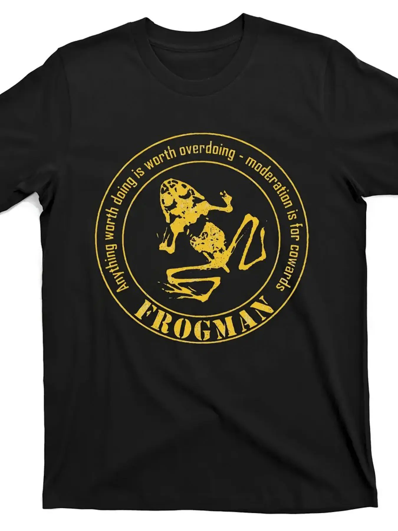 Men's Frogman Diver Graphic T-Shirt - 100 Cotton R unisex soft cotton short sleeve t shirt, vintage graphic casual tee for men women teens, perfect birthday holiday gift for camping travel gym daily street casual wear