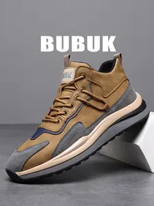 BUBUK Men's Casual Outdoor Sports Shoes, Trekking Shoes, Low-Top Lace-Up Running Sneakers, Trail Running Shoes, Lightweight Hiking Shoes, Fashionable Versatile Hiking Boots, Ideal for Rock Climbing and Leisure Wear