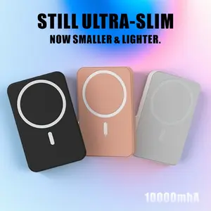 Still Ultra-Slim 10000mAh Magnetic Power Bank Wireless Portable Charger Fast Charging for iPhone 16/15/14/13/12/Plus/Pro Max Compact USB Type-C MagSafe Battery Pack Smartphone Chargeable