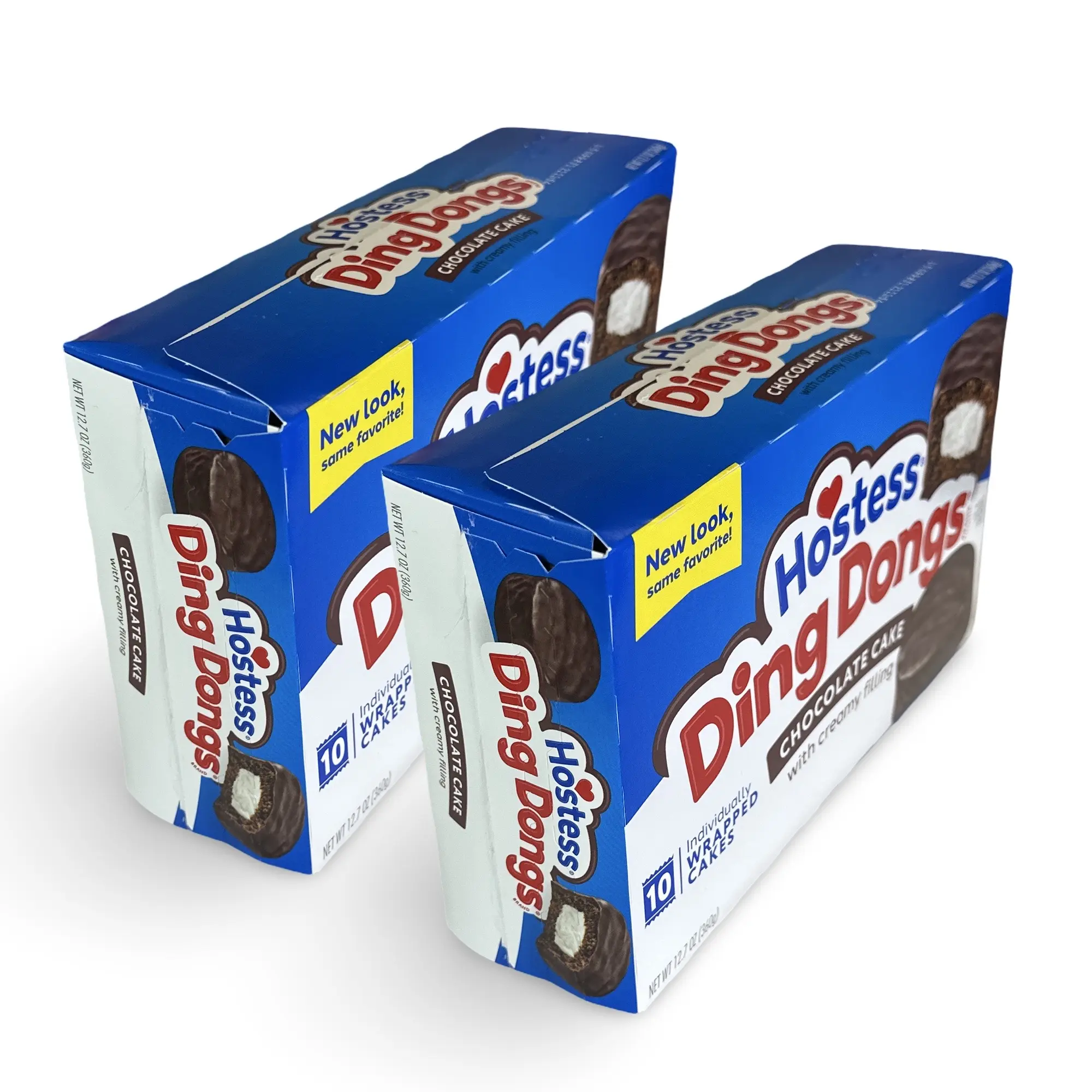 Hostess Ding Dongs Snack Cakes, 10 Per Box, 2 Boxes Hostess Ding Dongs Snack Cakes, 10 Per Box, 2 Boxes
