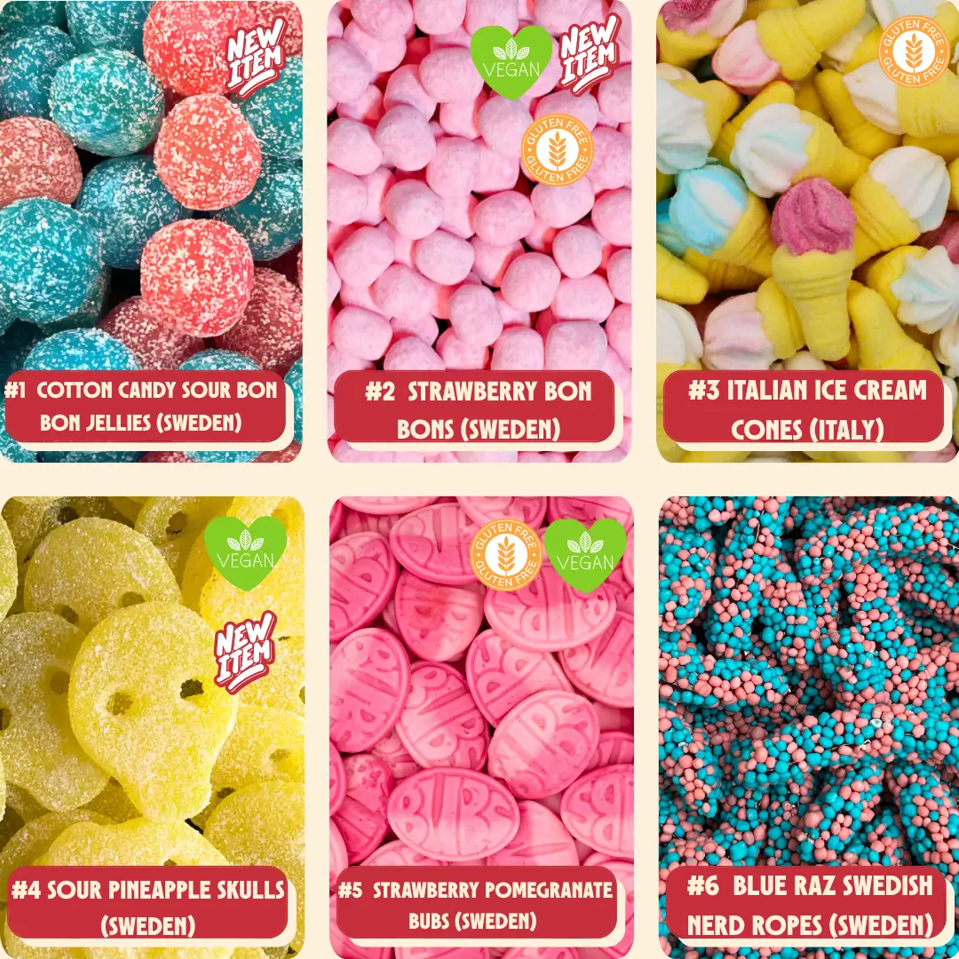 Stock Boy Build-A-Bag - 1/2 LB - We will pack your order live at our Pick N Mix Station - If not live, you can still order