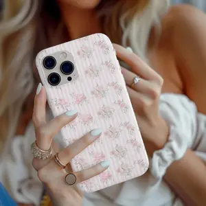 Blushing Floral Phone Case, Trending Custom Flower Phone Case, Love Shack Fancy, IPhone 16 15 14 13 12 11, Samsung Galaxy 25 24 23 22 21 20 G