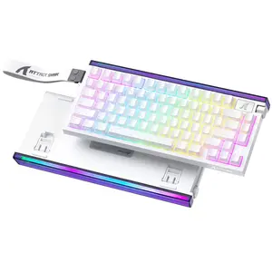 ATTACK SHARK R85 HE 8000Hz Rapid Trigger Keyboard, 0.005mm RT Accuracy Wired Gaming Keyboard, RGB Lightbox & Backlit, Hall Effect Magnetic Switch, Snap Tap, Adjustable Actuation, Knob